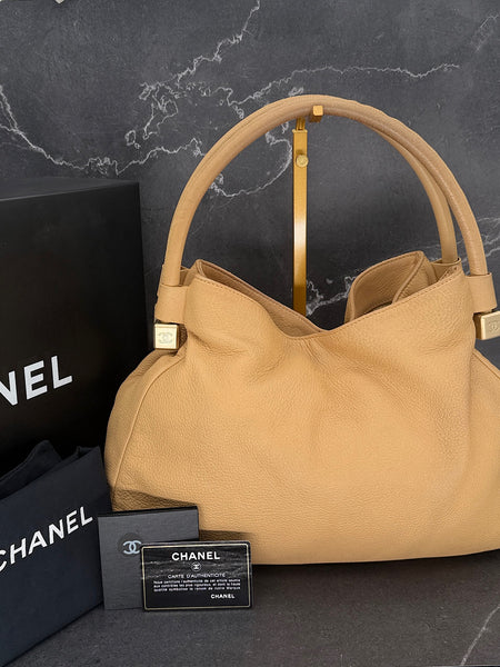 Chanel Dice Hobo Bag in Beige