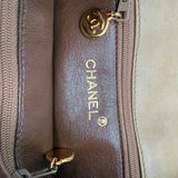 Rare Chanel Turnlock Crossbody Bag in Beige
