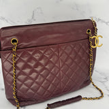 Chanel CC Matelasse Tote in Rare Burgundy