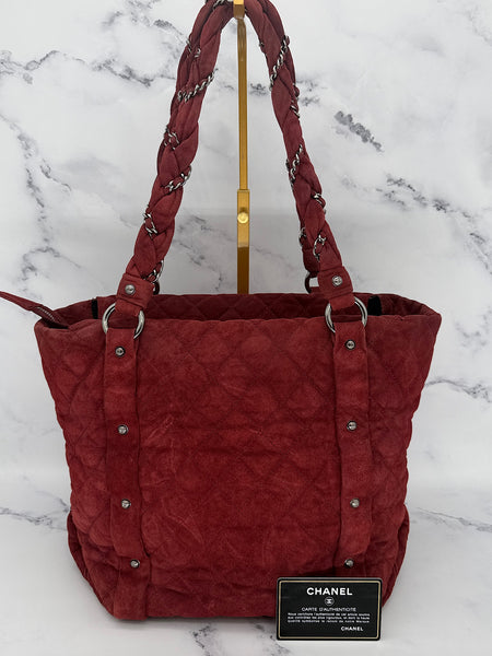 Chanel Rare Lady Braids in Burgundy Suede