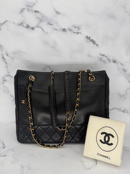 Chanel Iconic CC Lambskin Tote Bag
