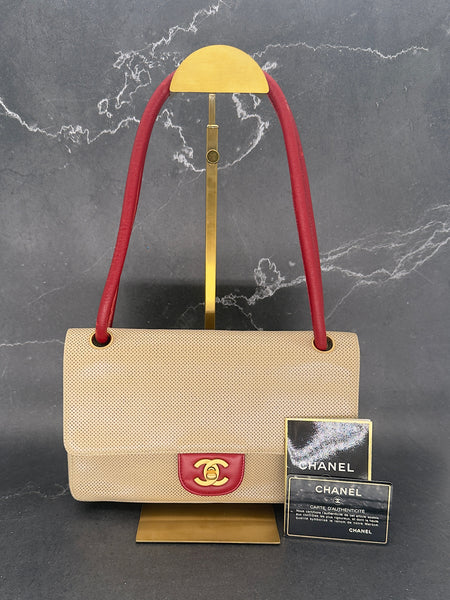 Rare Bicolor Chanel Timeless Medium Flap