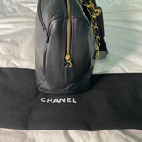 Chanel Coco mark Caviar Chain tote