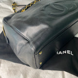 Chanel Coco mark Caviar Chain tote