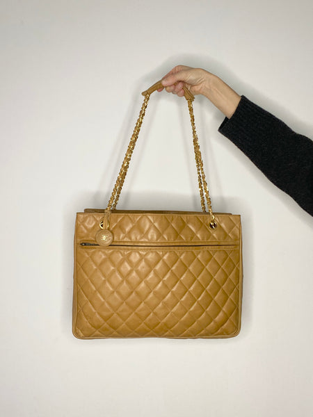 Chanel Lambskin Matelasse Tote