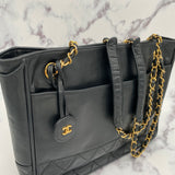 Iconic Chanel Lambskin Chain Tote