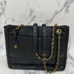 Iconic Chanel Lambskin Chain Tote