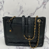 Iconic Chanel Lambskin Chain Tote