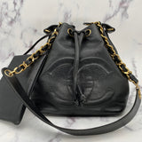 Chanel Caviar Decacoco Drawstring Bag