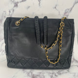 Chanel Lambskin Tote with CC