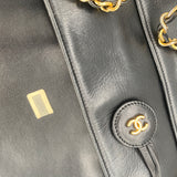 Chanel Lambskin Tote with CC