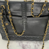Chanel Lambskin Tote with CC