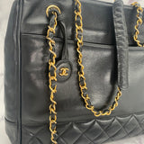 Chanel Lambskin Tote with CC