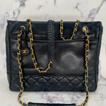 Chanel Lambskin Tote with CC