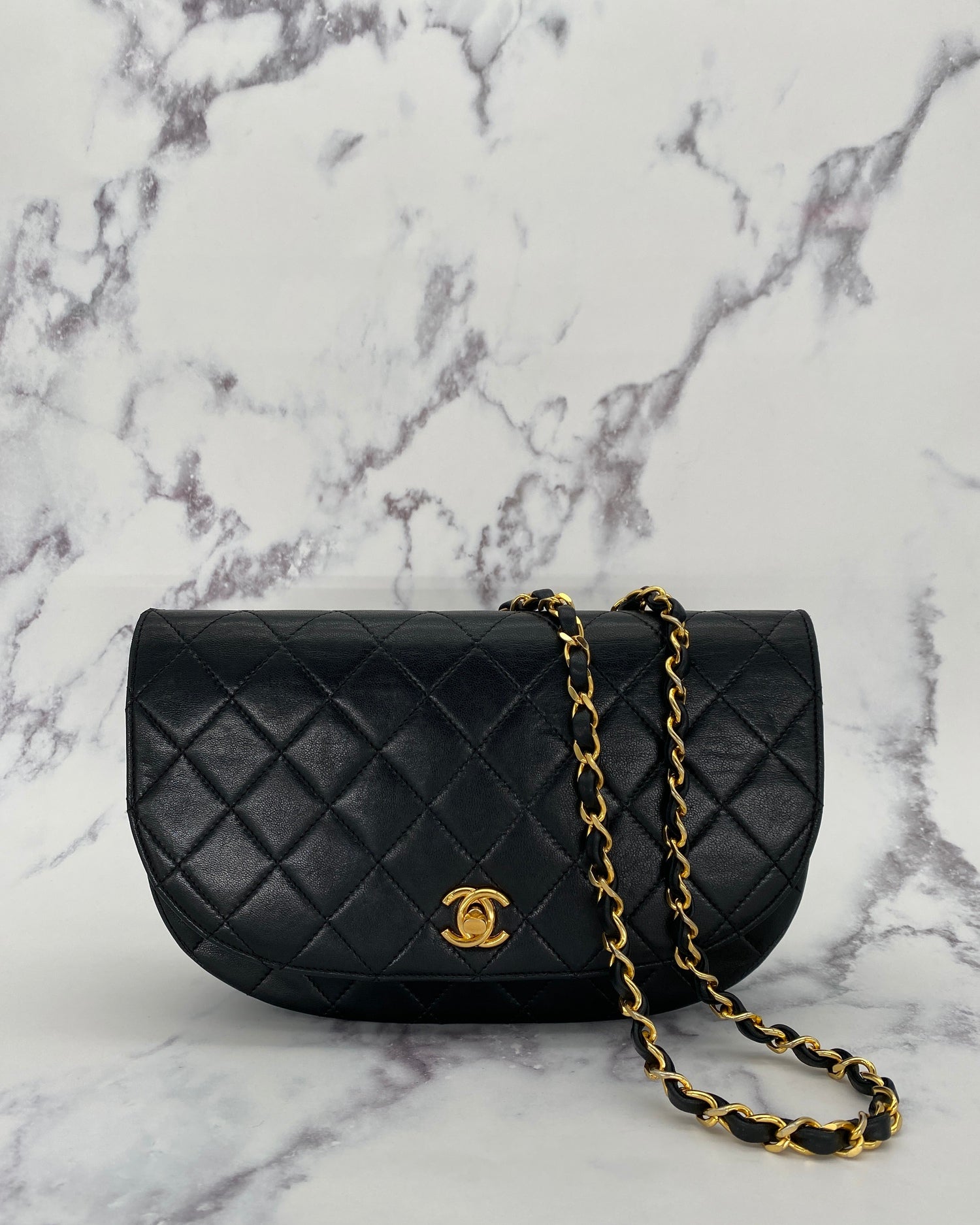 Rare Chanel Half Moon Bag
