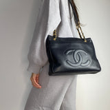 Decacoco Tote in Caviar Leather