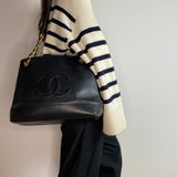 Chanel Decacoco Lambskin Chain Tote