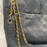 Rare Chanel Chain Tote in Navy
