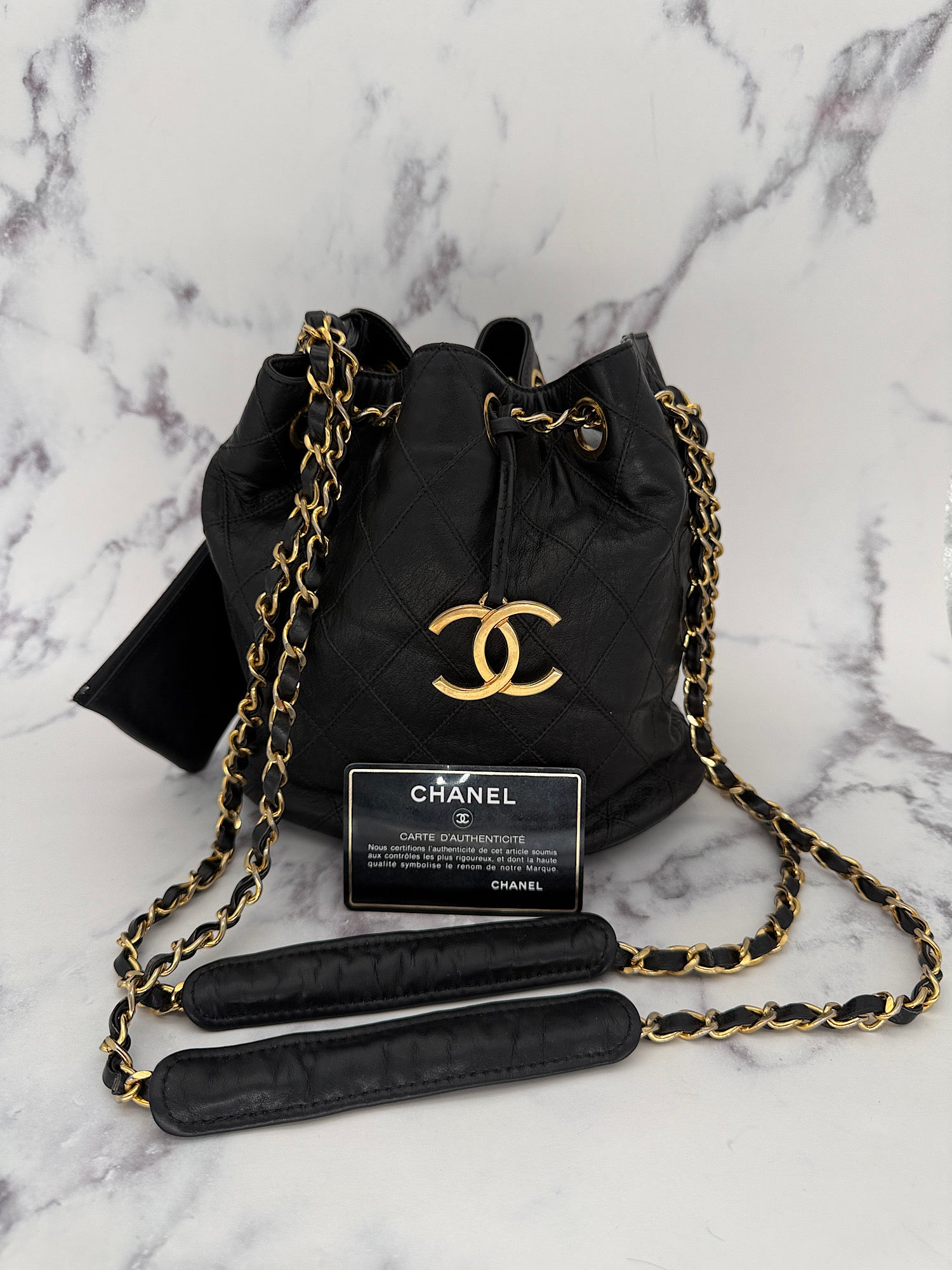 Chanel Matelasse Drawstring Bag