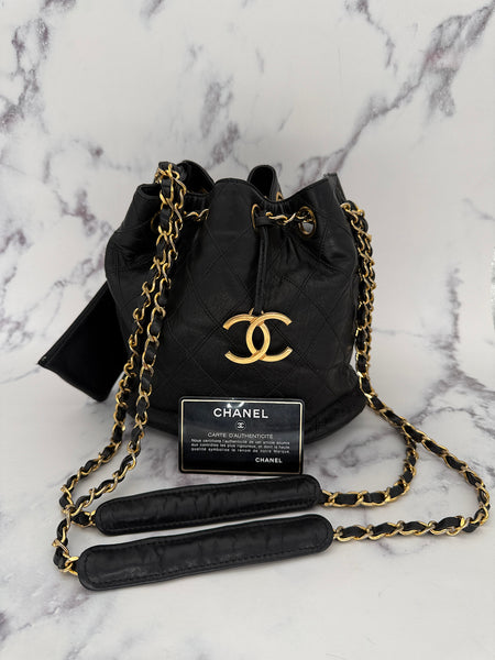 Chanel Matelasse Drawstring Bag