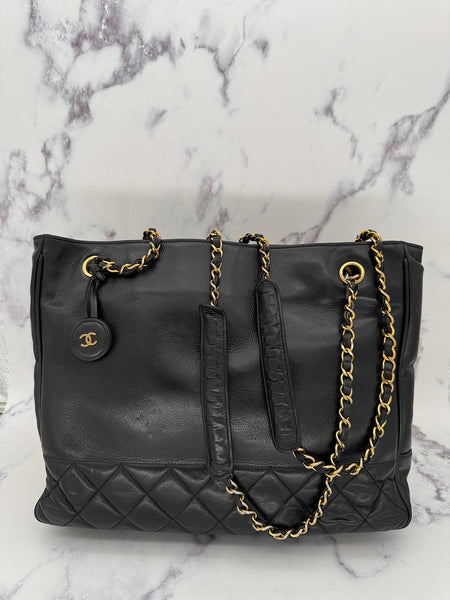 Chanel tote with CC medallion