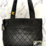 Rare Chanel Matelasse tote with Turnlock 