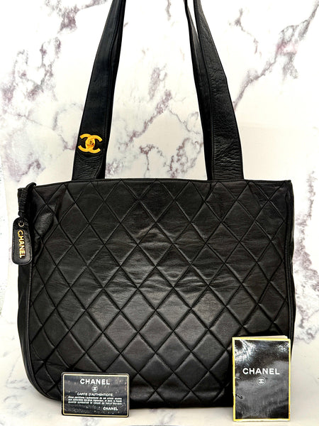 Rare Chanel Matelasse tote with Turnlock