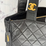 Rare Chanel Matelasse tote with Turnlock