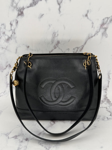 Chanel Decacoco Caviar Tote