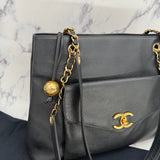 Chanel Turnlock Caviar Tote