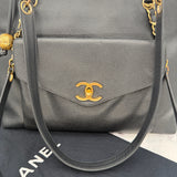 Chanel Turnlock Caviar Tote