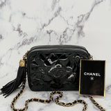 Small Chanel camera bag in patent leather