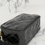 Small Chanel camera bag in patent leather