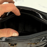 Small Chanel camera bag in patent leather