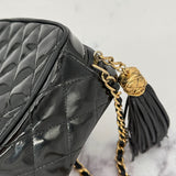 Small Chanel camera bag in patent leather
