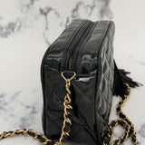 Small Chanel camera bag in patent leather