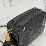 Small Chanel camera bag in patent leather