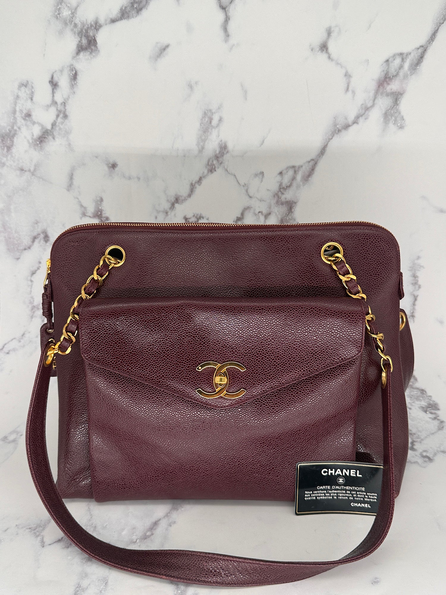 Rare Chanel 24k gold Caviar Tote