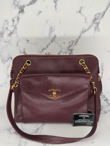 Rare Chanel 24k gold Caviar Tote