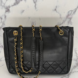 Iconic Chanel CC tote in Lambskin