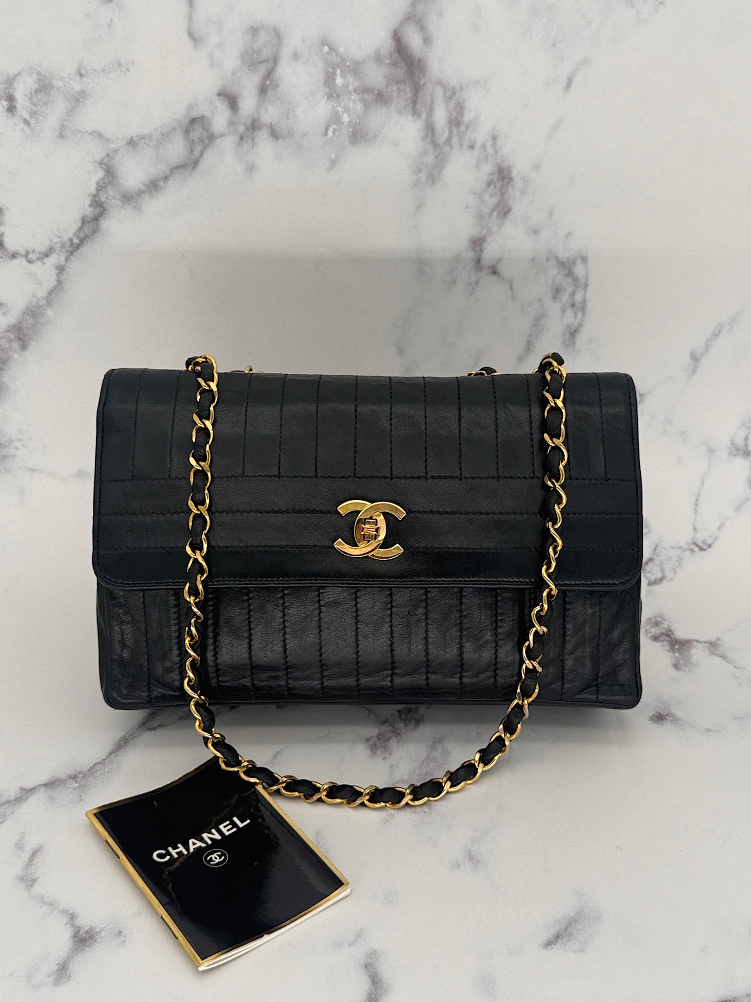 Rare Chanel Double Chain Mademoiselle Bag