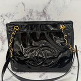 Chanel Patent Turnlock with 24k plating