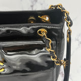 Chanel Patent Turnlock with 24k plating