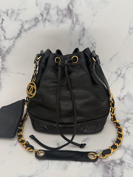 Iconic Chanel Drawstring bag with CC Charm