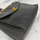 Chanel Black Turnlock Tote in Lambskin