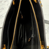 Chanel Black Turnlock Tote in Lambskin