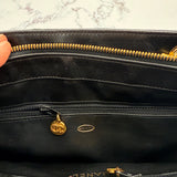 Chanel Black Turnlock Tote in Lambskin