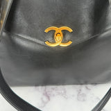 Chanel Black Turnlock Tote in Lambskin