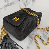 Rare Chanel Suede Turnlock Camera Bag