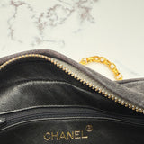 Rare Chanel Suede Turnlock Camera Bag